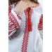 Embroidered blouse "Luxury" red on white